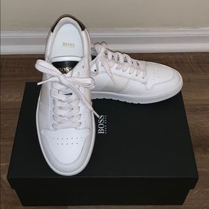 HugoBoss sneaker with laminated metallic detail